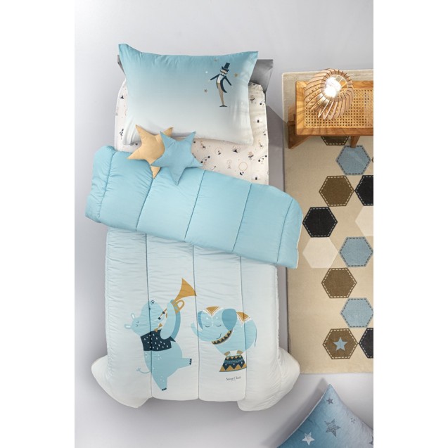 Παιδικό Πάπλωμα Μονό Saint Clair Enjoy Sky 160x220