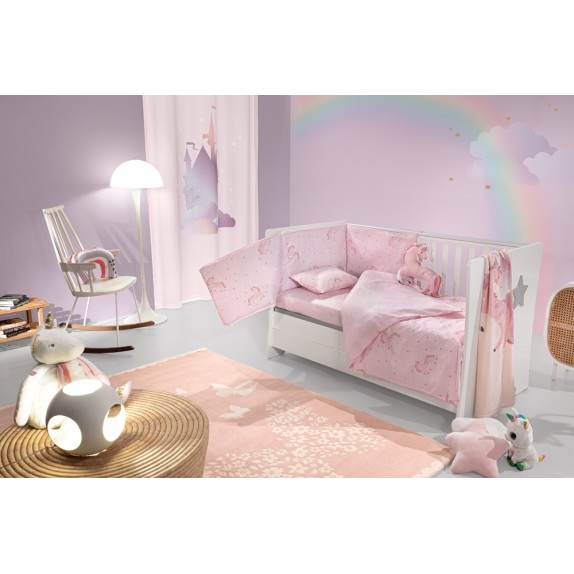 Σετ Σεντόνια Κούνιας 3 Τεμαχίων Saint Clair Pinto Pinky...