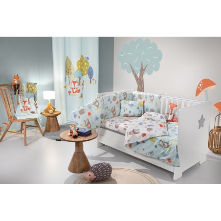 Σετ Σεντόνια Κούνιας 3 Τεμαχίων Saint Clair Timber Mint 115x170