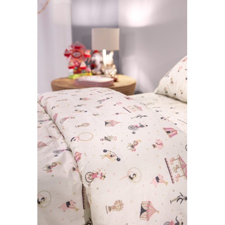 Σετ Παιδικά Σεντόνια Μονά 3 Τεμαχίων Saint Clair Enjoy Pinky 165x250