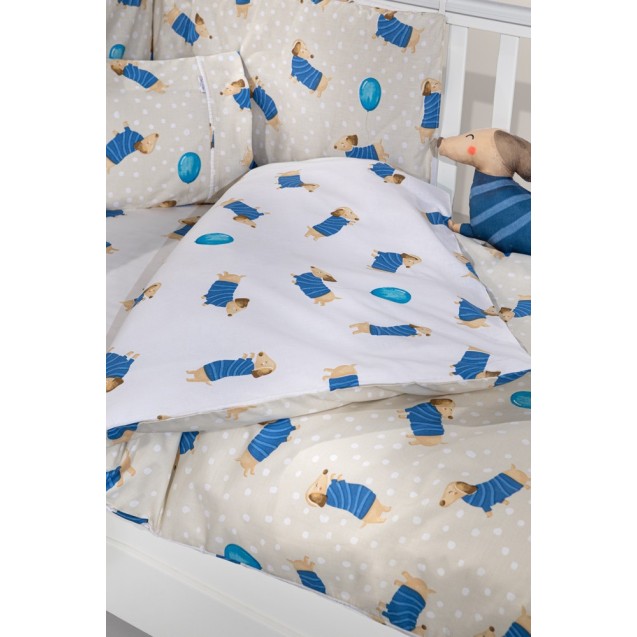 Σετ Κούνιας 3 Τεμαχίων Saint Clair Pet Blue