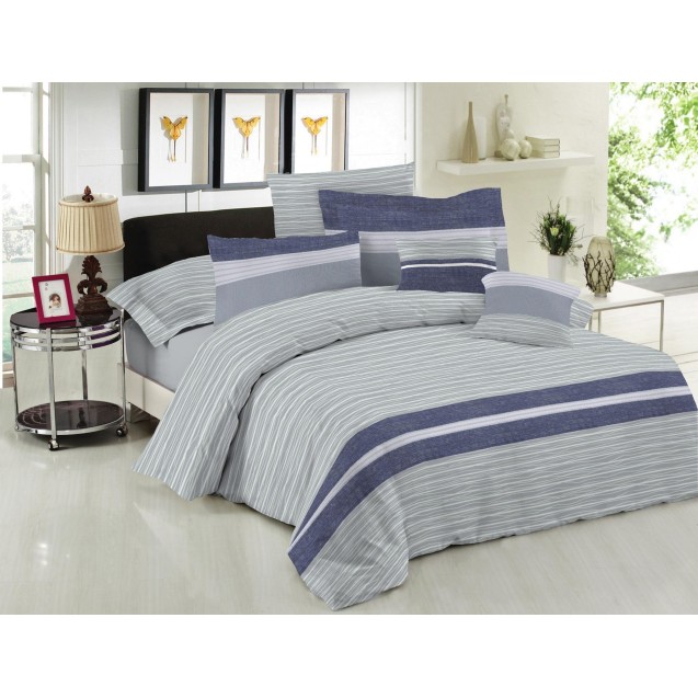 Παπλωματοθήκη Μονή Le Blanc Brooklyn Ice 160x240