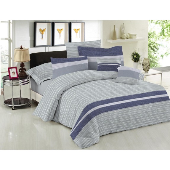 Σετ Κουβερλί Μονό 2 Τεμαχίων Le Blanc Brooklyn Ice 160x240