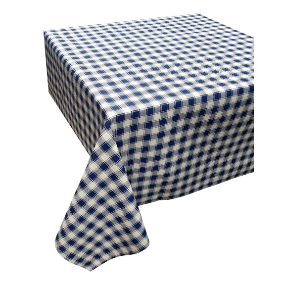 Τραπεζομάντηλο ΚΟΜΒΟΣ Καρό Design-1 Blue 140x220