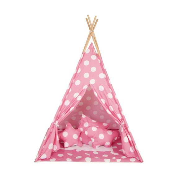 Σκηνή Baby Adventure Teepee Pink Dots BR75044