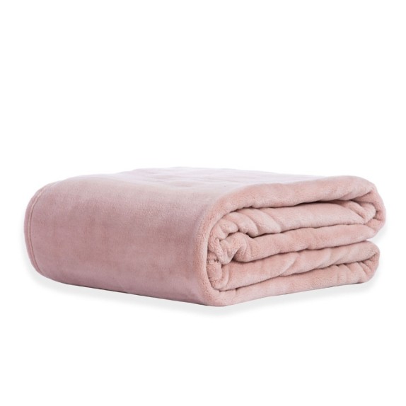 Κουβέρτα Fleece Μονή Nef-Nef Cosy Pink 160x220