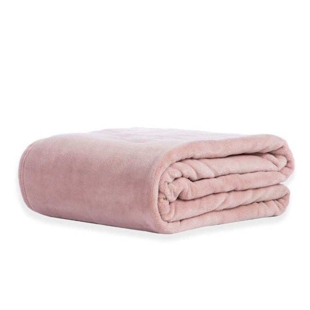 Κουβέρτα Fleece Μονή Nef-Nef Cosy Pink 160x220