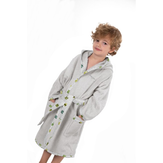 Παιδικό Μπουρνούζι Monsters Lime 4-6 ετών