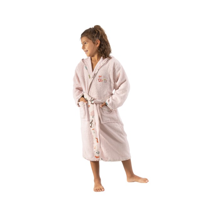 Παιδικό Μπουρνούζι Timber Pudra 4-6 ετών