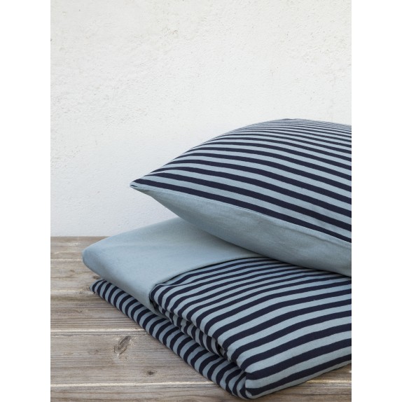 Σετ Παπλωματοθήκη Μονή Nima - Suave Dark Blue 160x240