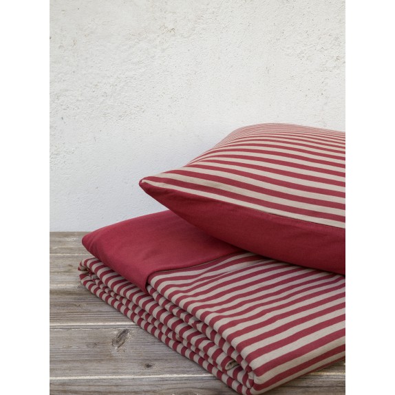 Σετ Παπλωματοθήκη Μονή Nima - Suave Terracotta 160x240