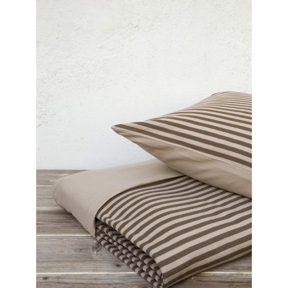 Σετ Παπλωματοθήκη Υπέρδιπλη Nima - Suave Brown 220x240