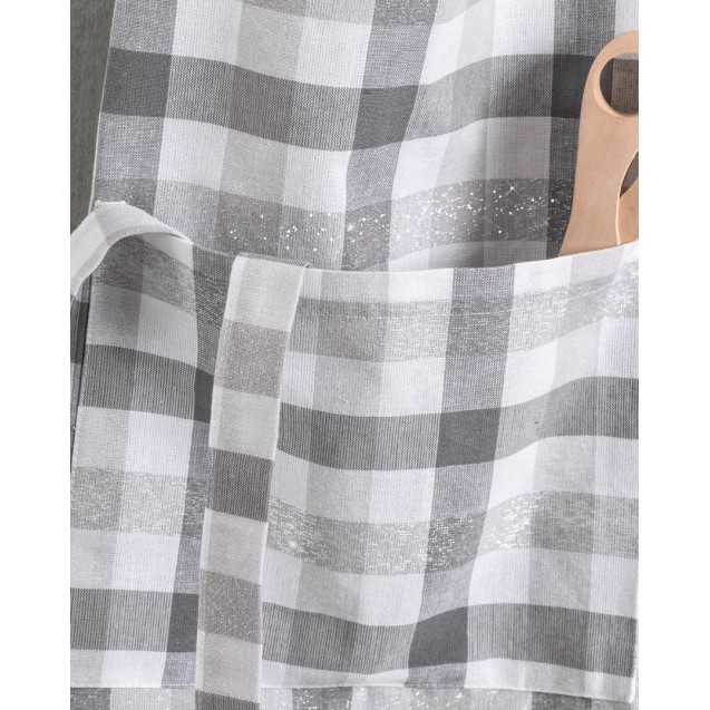 Ποδιά Κουζίνας Rythmos  Check Γκρι 