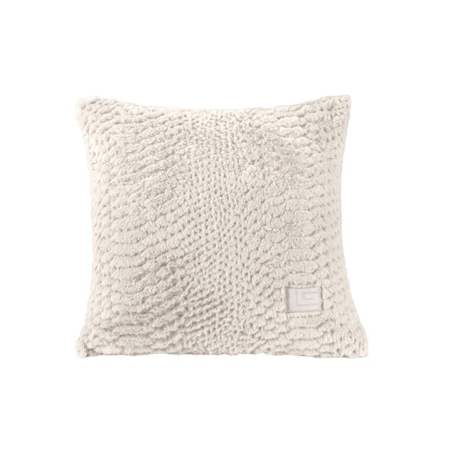 Γούνινο Διακοσμητικό Μαξιλαράκι Crusty Ivory 45x45