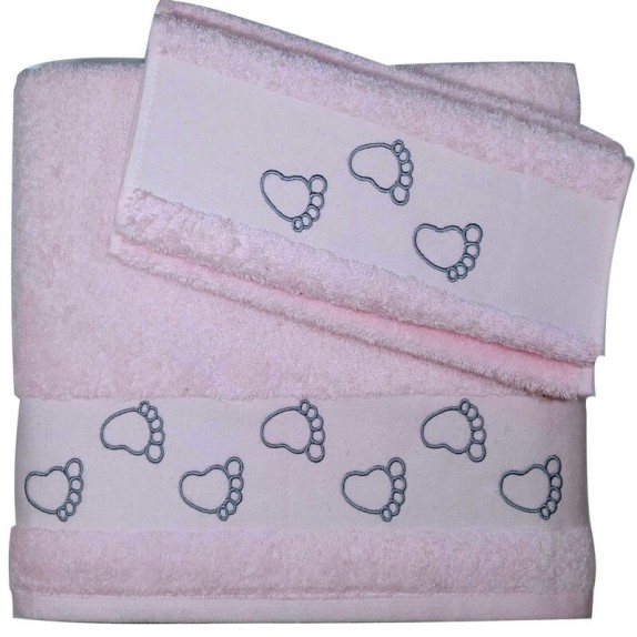 Βρεφικη Πετσέτα Morven Footprint 2008 (Ροζ)
