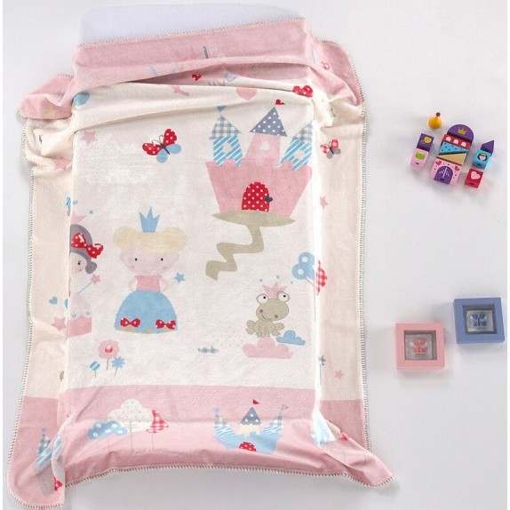 Κουβέρτα Βελουτέ Ημιδιπλη Morven Game J68 (Ροζ)