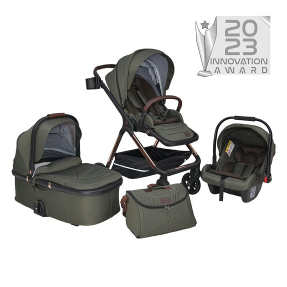 Πολυκαρότσι Bebe Stars Nammos 3 In 1 Olive