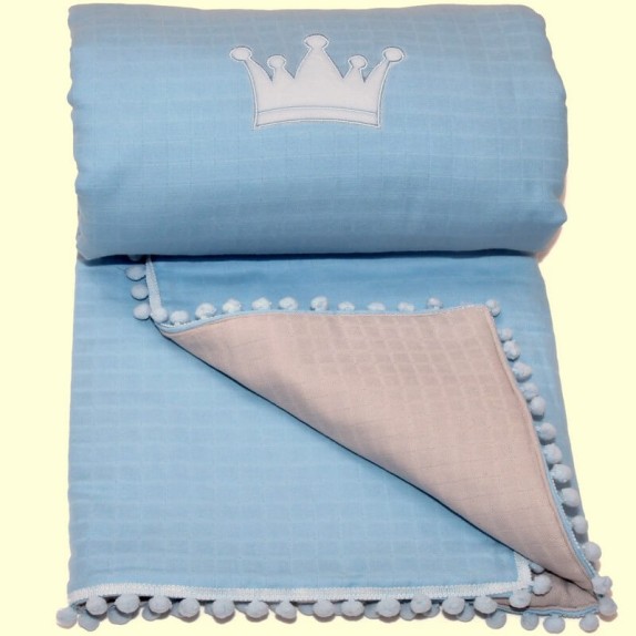 Βρεφικό ΚουβερλίMorven Lolly 1904 (Γαλαζιο)