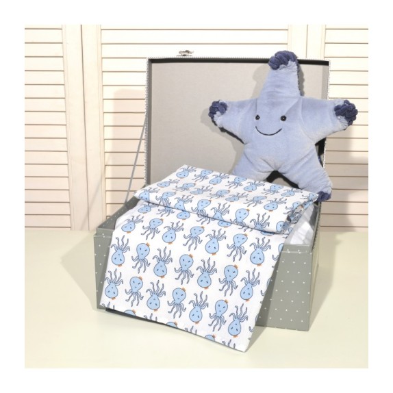 Baby Oliver Des -190 Πάνα Εμπριμέ Με Στρίφωμα 75X75 100%...