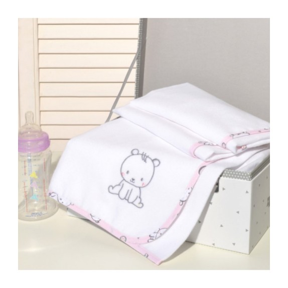 Baby Oliver Des -179 Πάνα Φανελένια Ροζ Αρκουδάκι...