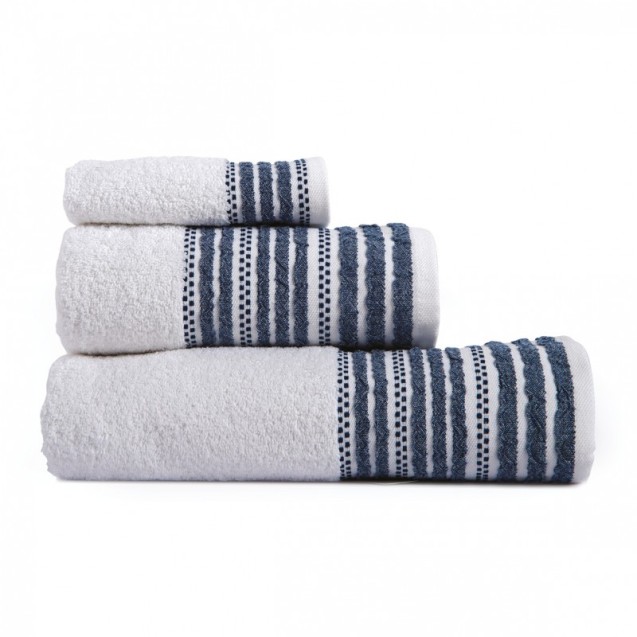 Πετσέτα Μπάνιου Sb Home Romina Navy 70x140