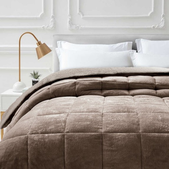 Κουβερτοπάπλωμα Μονό Sb Home Luster Beige 160x240