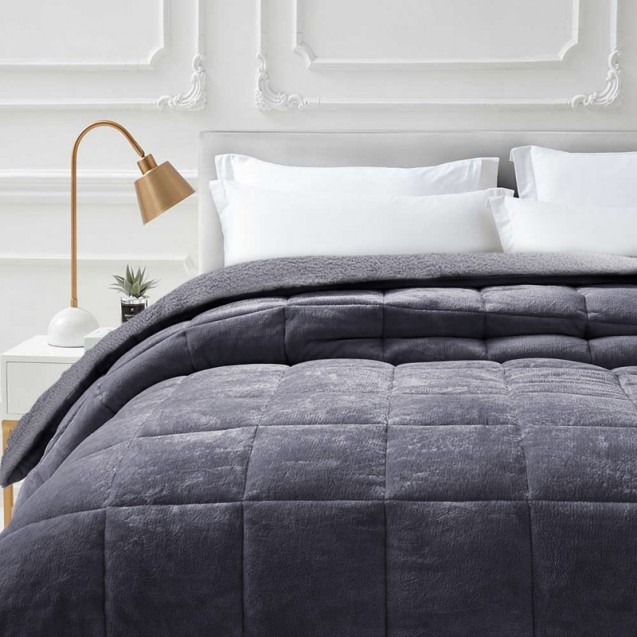 Κουβερτοπάπλωμα Μονό Sb Home Luster Carbone...