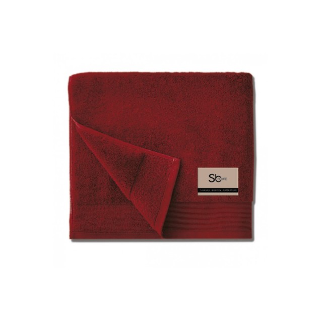 Πετσέτα Προσώπου Sb Home Elegante Bordo 50x100