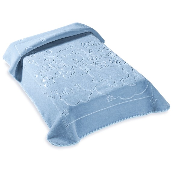 Κουβέρτα Ισπανίας Κουνιας 110X140 Belpla Ster 520 Blue