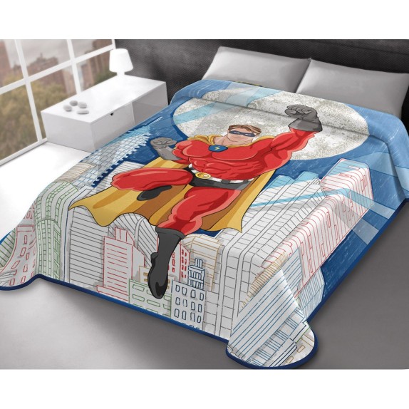 Κουβέρτα Ισπανίας Μονη 160X220 Belpla Ster 324 Blue