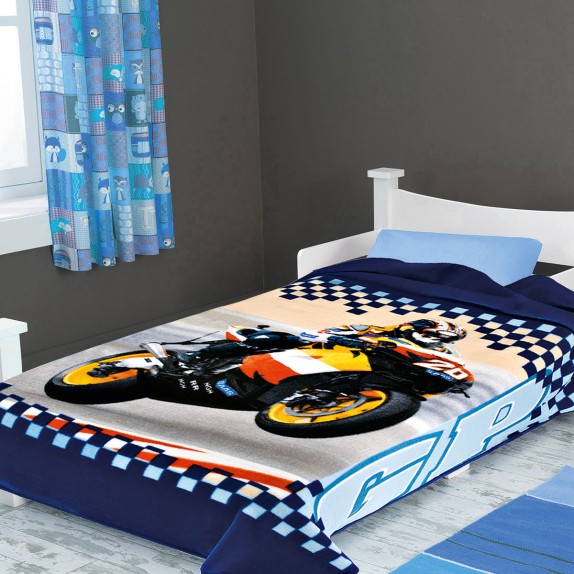 Κουβέρτα Ισπανίας Μονη 160X220 Belpla Ster 222 Blue