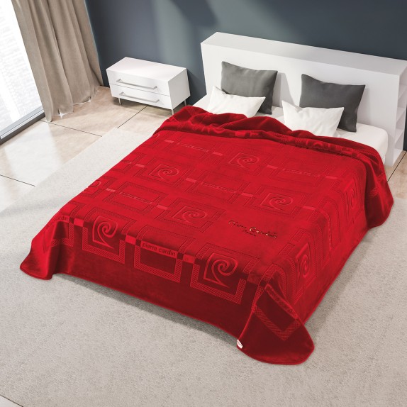 Κουβέρτα Υπερδιπλη 220X240 Pierre Cardin Nancy 657 Red(34)