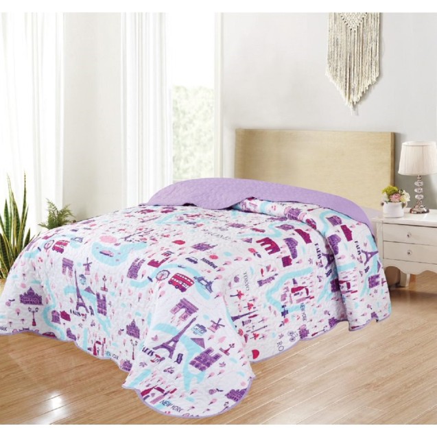 Κουβερλι Μονο 160X220 Adam Home 2050