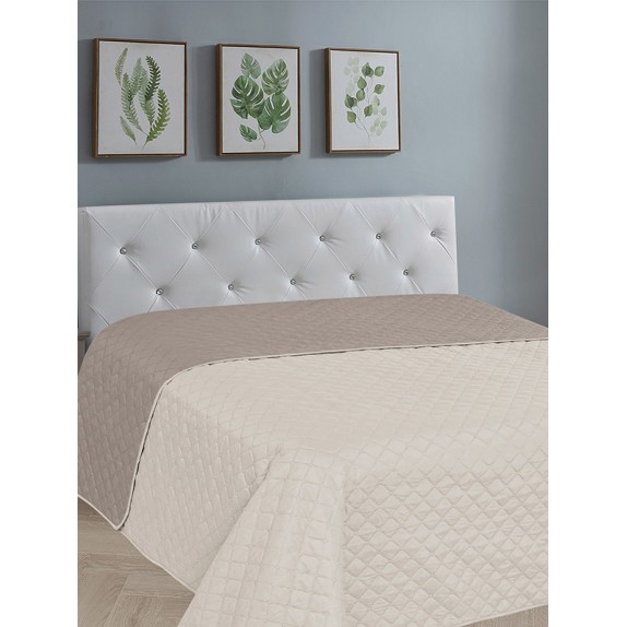 Κουβερλί Υπέρδιπλο Sunshine Home Fiber Ecru - Beige 220x240