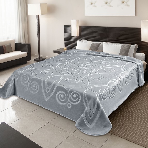 Κουβέρτα Ισπανίας Υπερδιπλη 220Χ240 Belpla Ster 516 Grey(51)