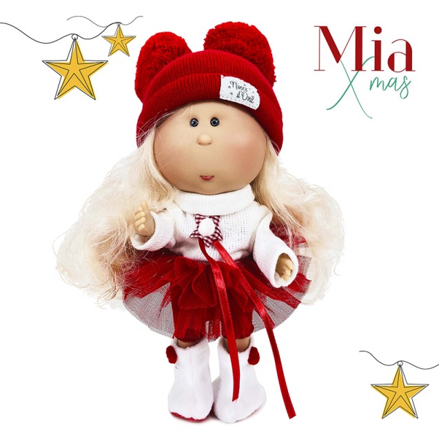 Κούκλα Mia Christmas Collection Ξανθιά Nines...