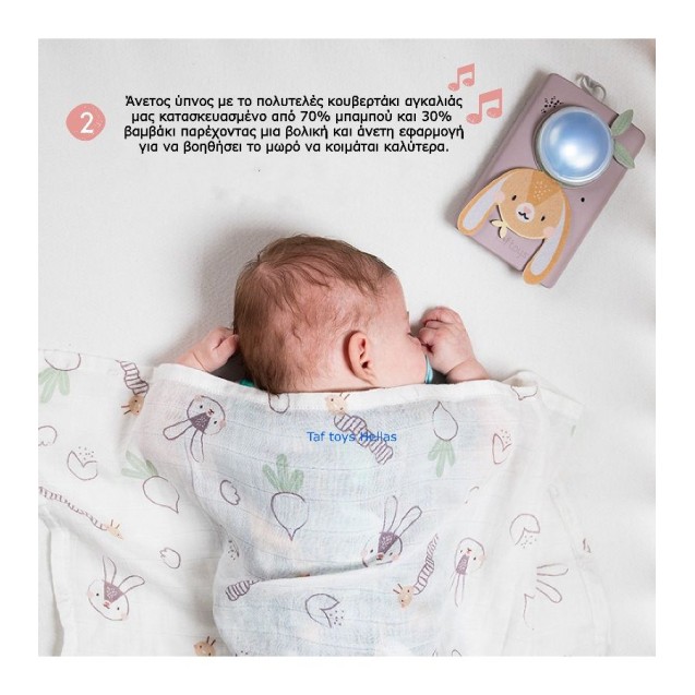 Μουσικό Παιχνίδι & Κουβερτάκι Taf Toys Bunny...