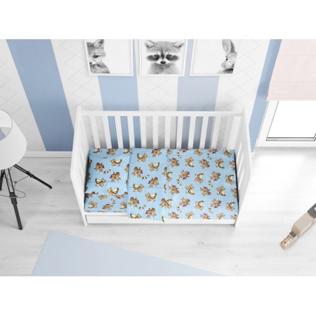 Σετ Σεντόνια Κούνιας Φανελένια 3 Τεμαχίων...