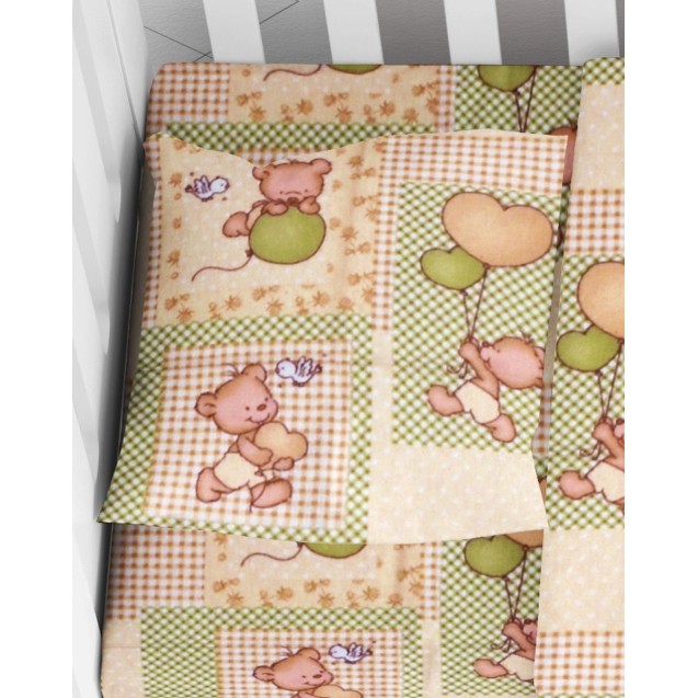 Βρεφική Μαξιλαροθήκη Φανελένια Dimcol Baloon 76...