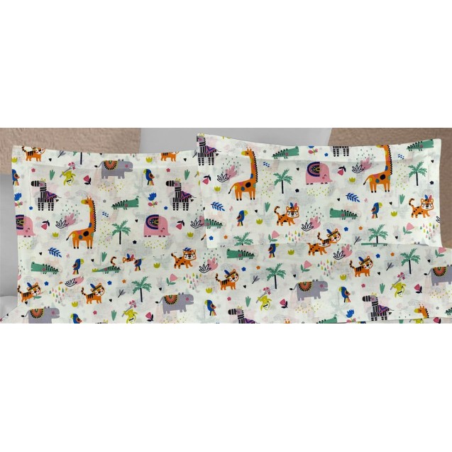 Παιδική Μαξιλαροθήκη Dimcol Zoo 556 50X70...