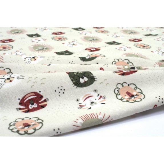 Σεντόνι Λίκνου Φανελένιο Dimcol Big Cats 27 80X110 Light...