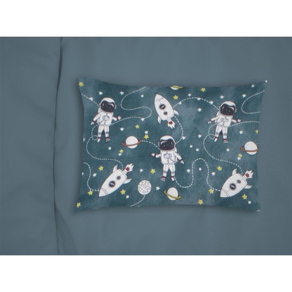 Βρεφική Μαξιλαροθήκη Φανελένια Dimcol Galaxy Travel 91...