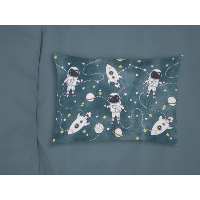 Βρεφική Μαξιλαροθήκη Φανελένια Dimcol Galaxy...