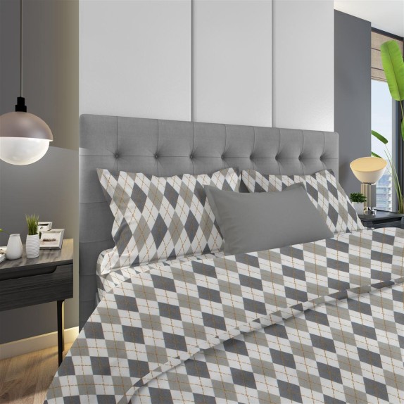 Μαξιλαροθηκη Dimcol Diamond 328 50X70 Grey