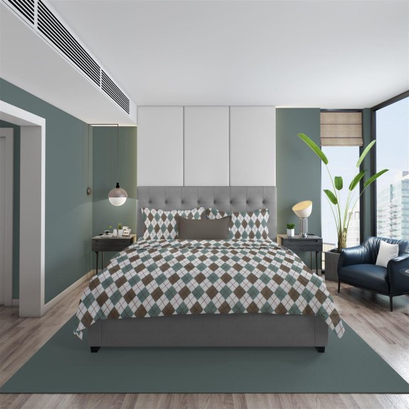 Παπλωματοθήκη Φανελένια Υπέρδιπλη Dimcol Diamond 329...