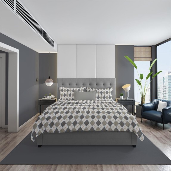 Σετ Σεντόνια Φανελένια Μονά 3 Τεμαχίων Dimcol Diamond 328...