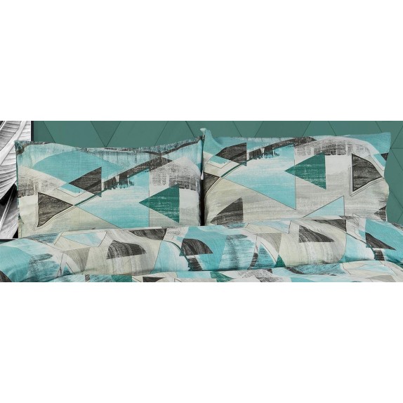 Μαξιλαροθηκη Dimcol Geometrical 332 50X70 Petrol