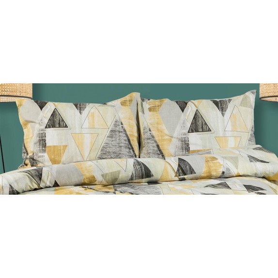 Μαξιλαροθηκη Dimcol Geometrical 333 50X70 Beige 