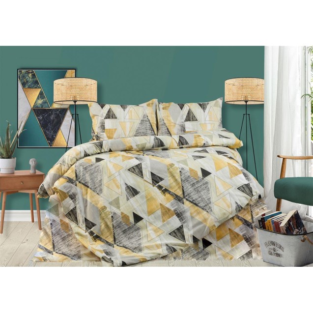 Σετ Σεντόνια Φανελένια Υπέρδιπλα 4 Τεμαχίων...