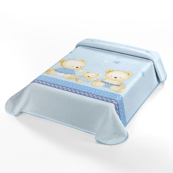 Κουβέρτα Ισπανίας Αγκαλιας 80X110 Belpla Ster 663 Blue